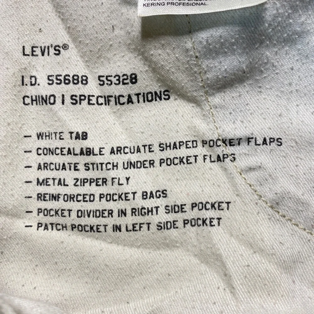 Levis Mens Camo Chino Pants Slim Fit Desert Camouflage 32x34